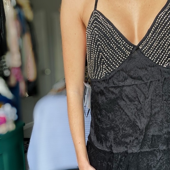 ⚫️SOLD⚫️NWT Free People Black Slip Dress - Picture 3 of 9